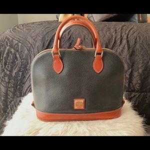 Dooney and Burke pebble grain zip zip satchel